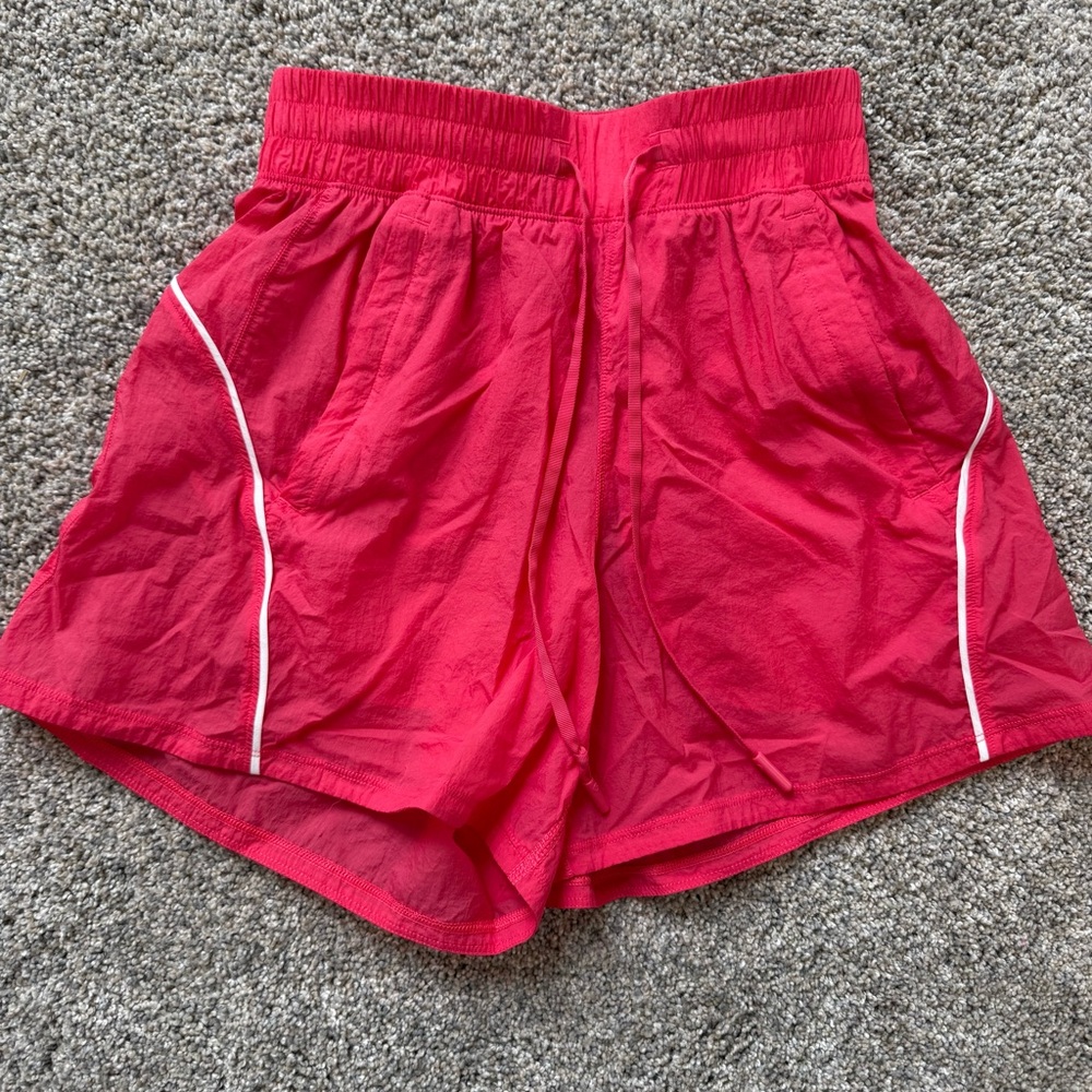 Lululemon Bright Coral Running Shorts Size 0